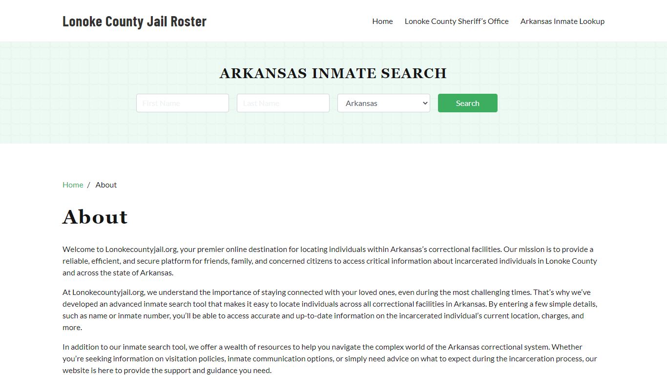 About - lonokecountyjail.org